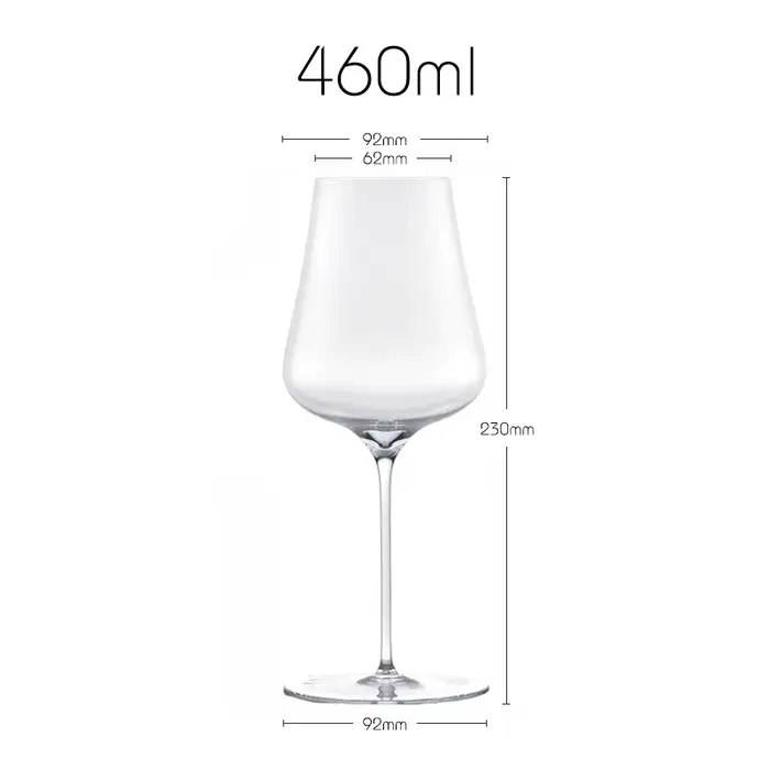 Verre à vin blanc Riesling JINYOUJIA Grassl Style Liberté 460ml, cristal fait main, qualité supérieu
