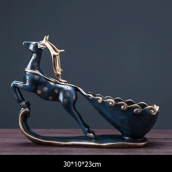 Présentoir à vin en résine, décoration de maison, porte-vin moderne européen, artisanat de cerf, sal