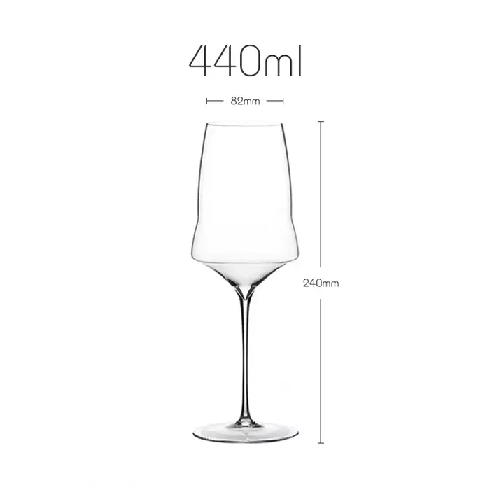 Verre à vin blanc en cristal clair extrême fin fait à la main, flûte à Champagne, artisanat doux, go