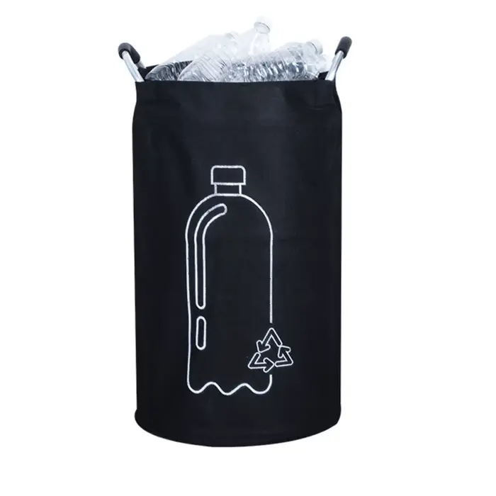 Panier de rangement de bouteilles vides de 82l, avec poignée en aluminium, sac collecteur de bouteil