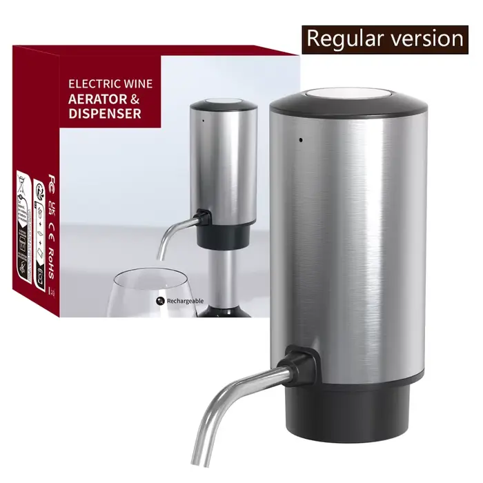 Aérateur de vin électrique, contrôle intelligent de verser, carafe et distributeur de vin, verseur d