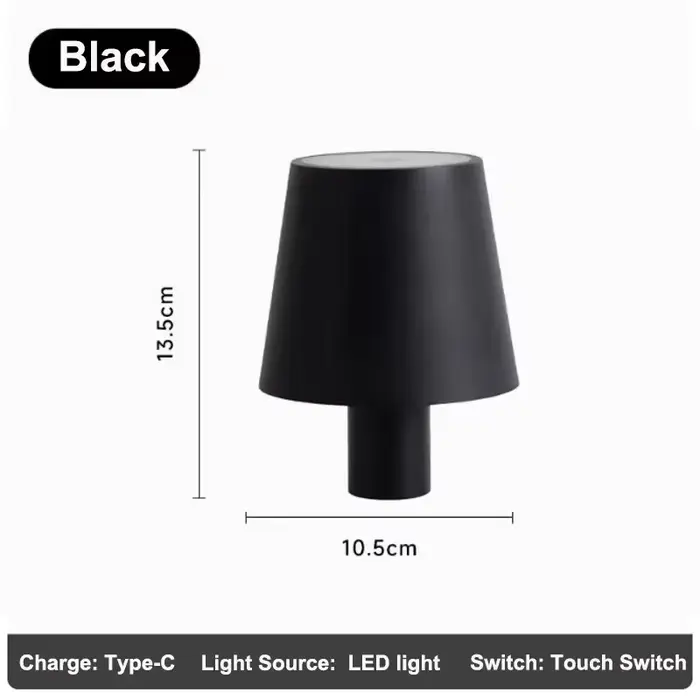 Lampe de bouteille de vin sans fil à commande tactile, lampe de table LED pour bar, restaurant, déco