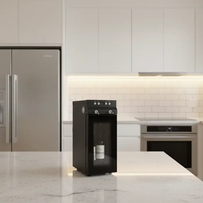 Refroidisseur de vin automatique de luxe pour 2 bouteilles, distributeur de vin rouge