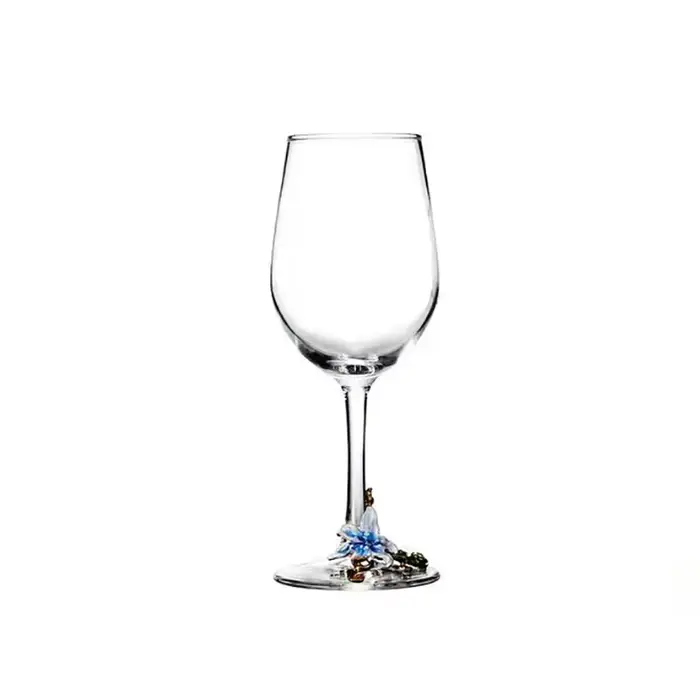 Ensemble de verres à Champagne et à vin en cristal émaillé, verre de luxe, Vintage