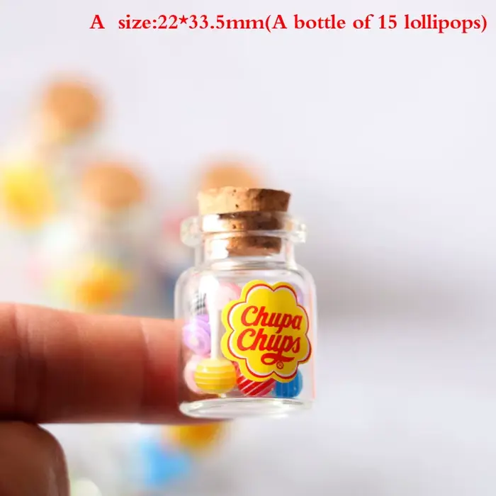Mini Sucettes Miniatures avec Étui, Bonbons pour le Beurre, Dessert, Sucre, Maison, Meubles de Cuisi