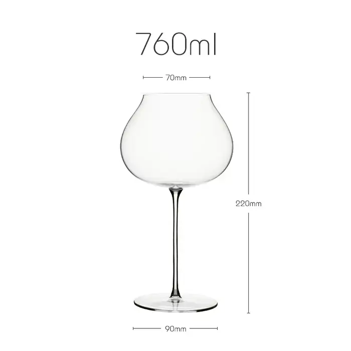 Verre à vin en cristal bordeaux super fin de grande taille, verre à vin blanc foncé, verre de dégust