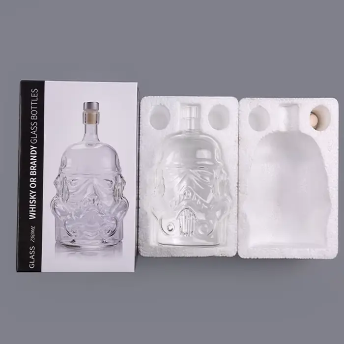 Ensemble de verres à vin, casque de trooper de tempête, carafe à whisky, tasse en verre à whisky, ac