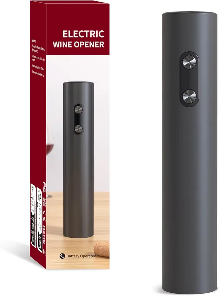 Ouvre-bouteille de vin électrique à piles, tire-bouchon automatique sans fil, retrait rapide du lièg