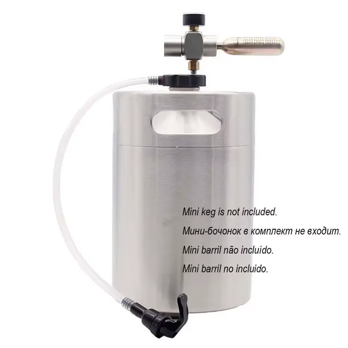 Mini Keg SemiTap Kit, Portable Growler Dispenser, Homebrew Beer, Kegging Equipment