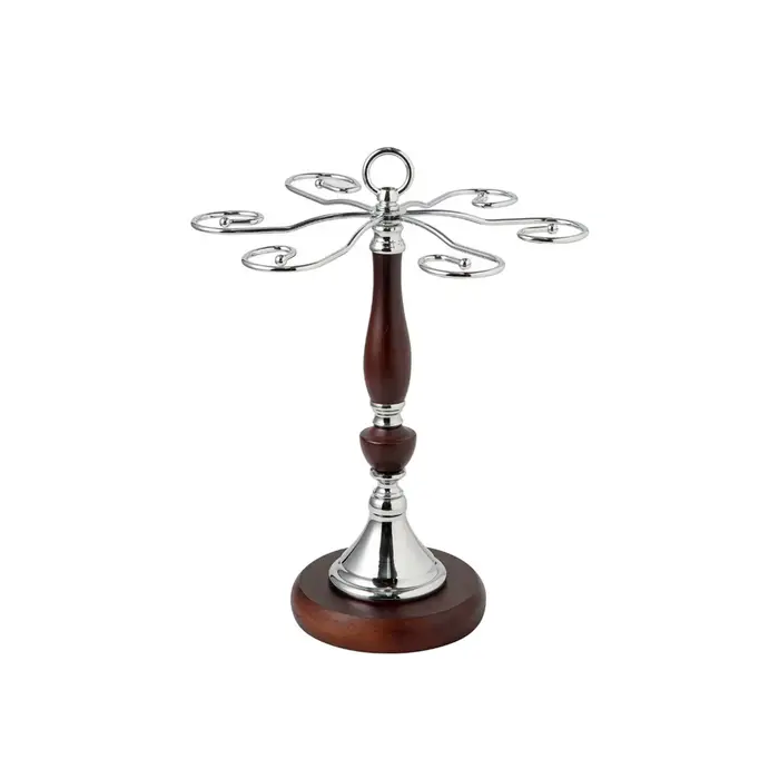 Porte-verres à vin en bois pour 6 bouteilles, sur pied, gain de place, grande capacité, support à ve