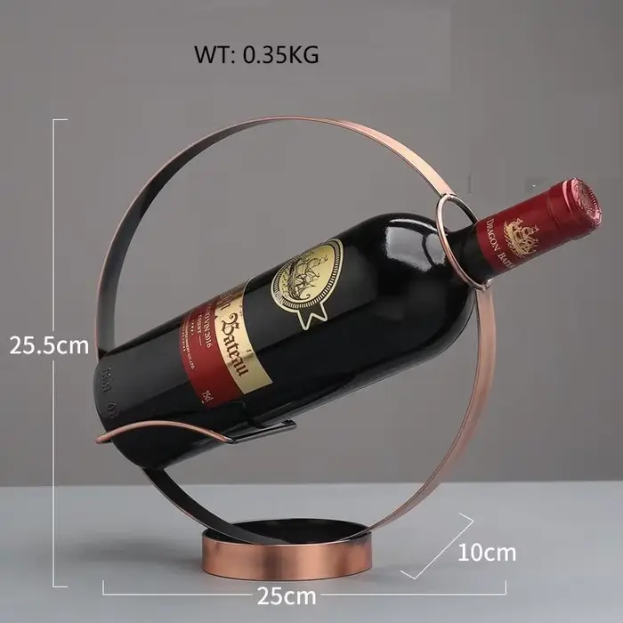 Casier à vin rond en fer rétro créatif, décoration de bureau pour la maison, Bar, cave à vin, fourni