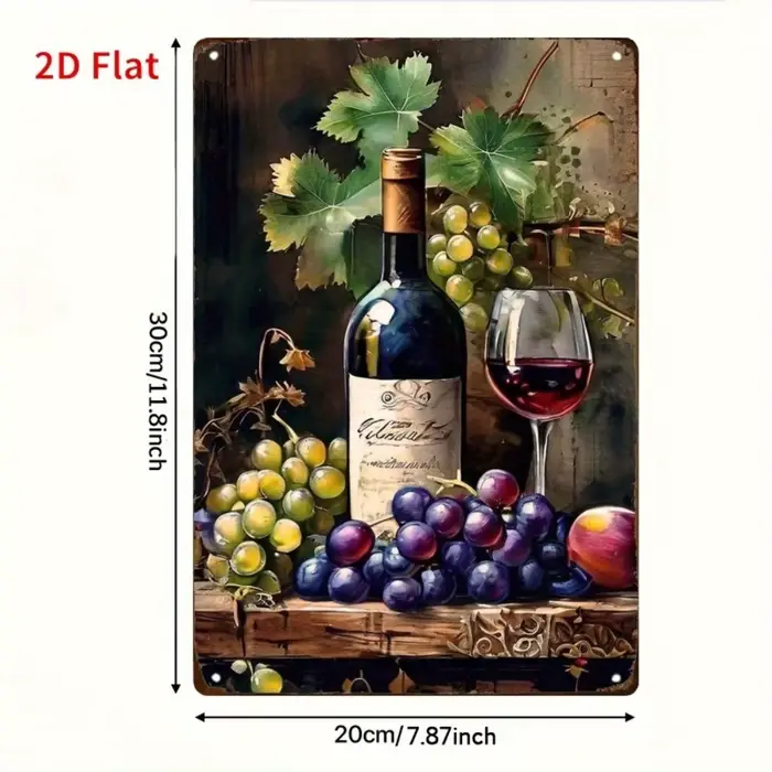 Décoration murale sur le thème du vin – adaptée à la maison, au bureau, au restaurant, à la cuisine
