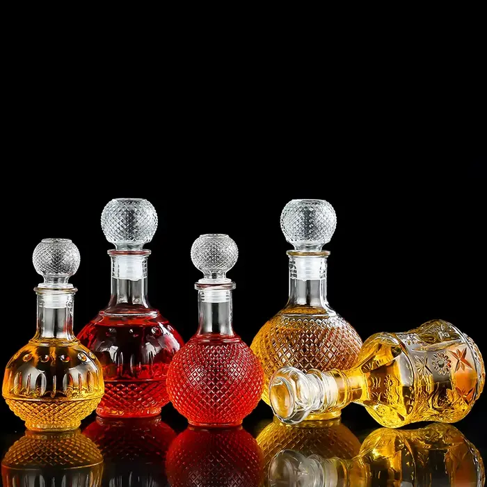 Carafe à vin en verre cristal, carafe à vin rouge, bouteille de vin, 250ml, 500ml