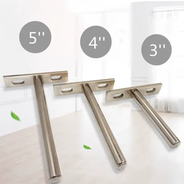 10 pièces 3 "4" 5 "Support d'étagère pliante supports de Support d'étagère murale flottante cachés p