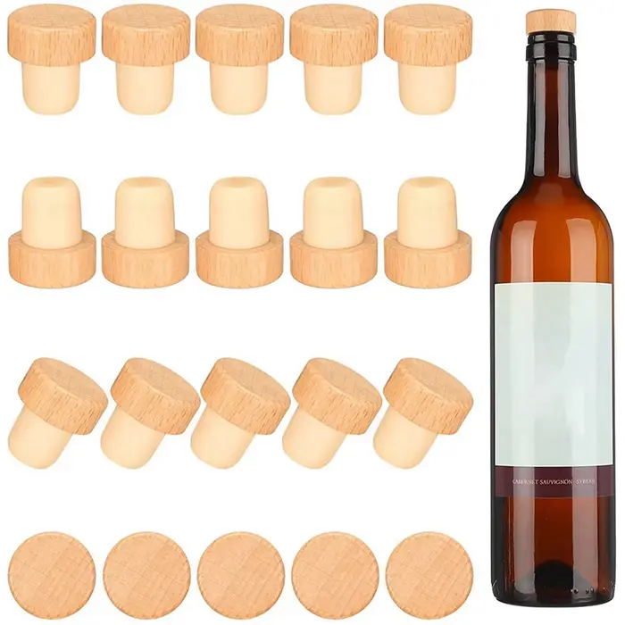 A64E 120 pièces bouchons de vin en forme de T bouchons de dégustation bouchons de vin en forme de T