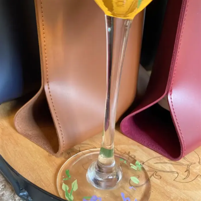 Sacs à vin en cuir de luxe avec lettres personnalisées