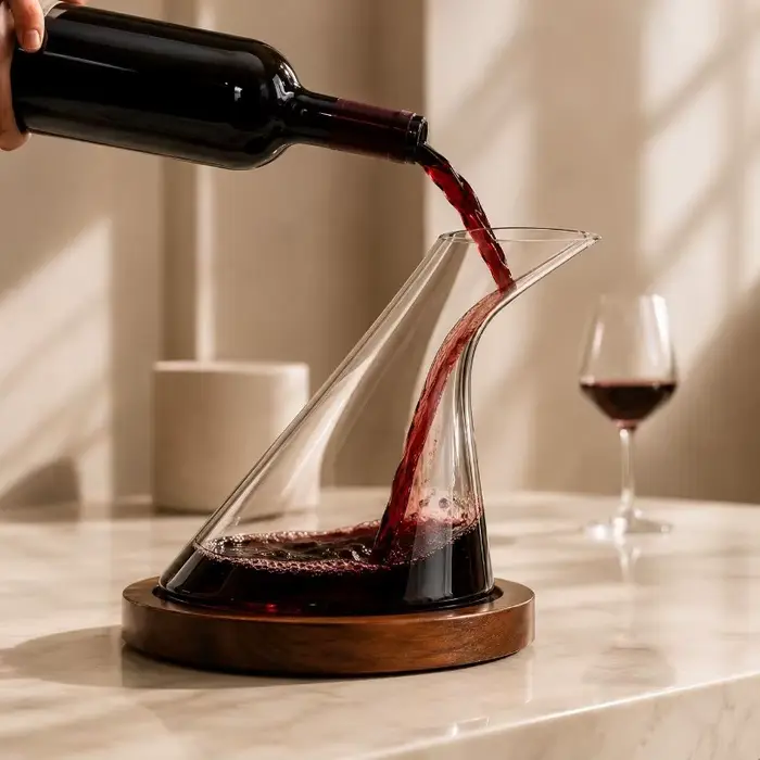 Carafe à vin en verre de grande capacité