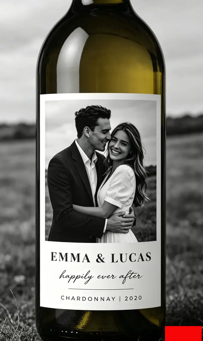 10 étiquettes de vin, étiquettes de vin photo