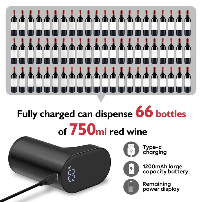 Ensemble de carafe à vin électrique