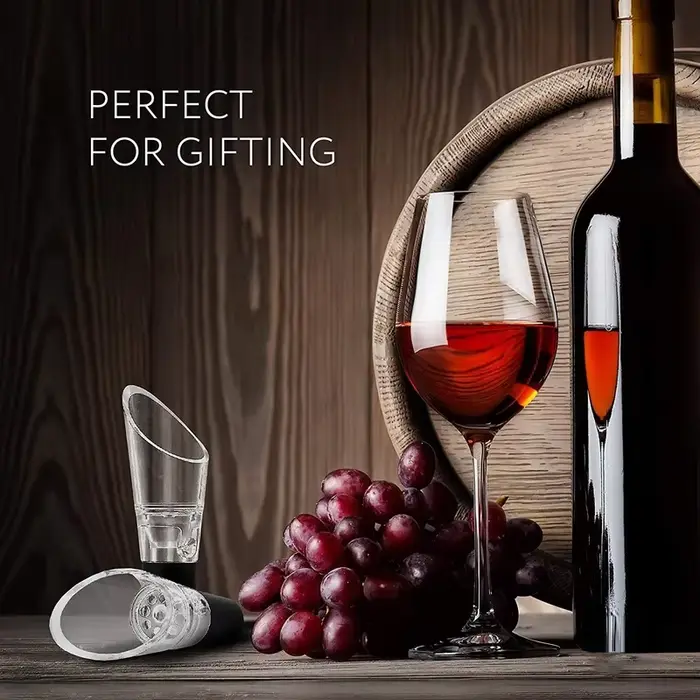 Aérateur de vin verseur décanteur bouteilles d'alcool bouchon bec