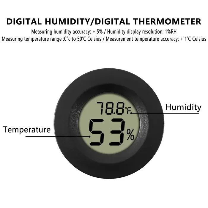 Therye.com-Hygromètre numérique LCD