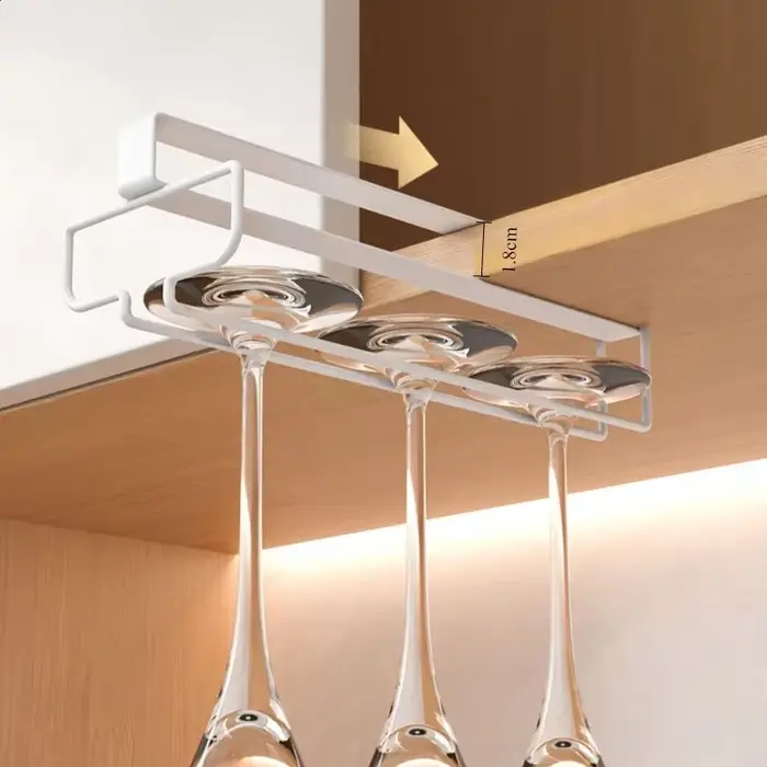 Support de verre à vin suspendu sans poinçon