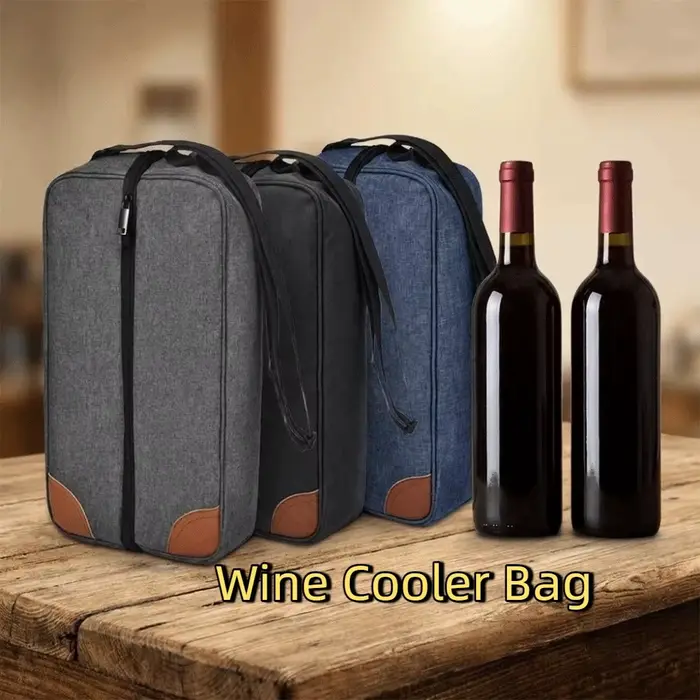 Sac isotherme à vin grande capacité avec poignée