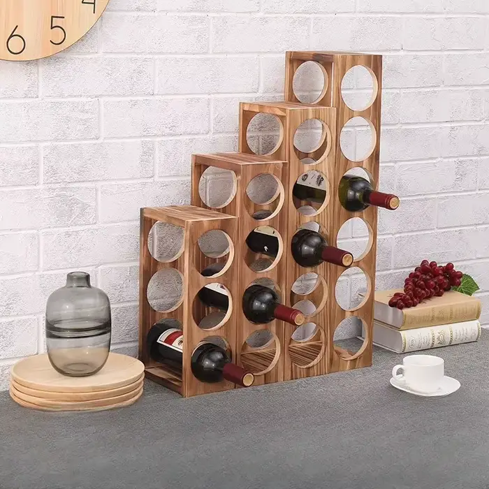 Casier à vin modulaire en bois massif