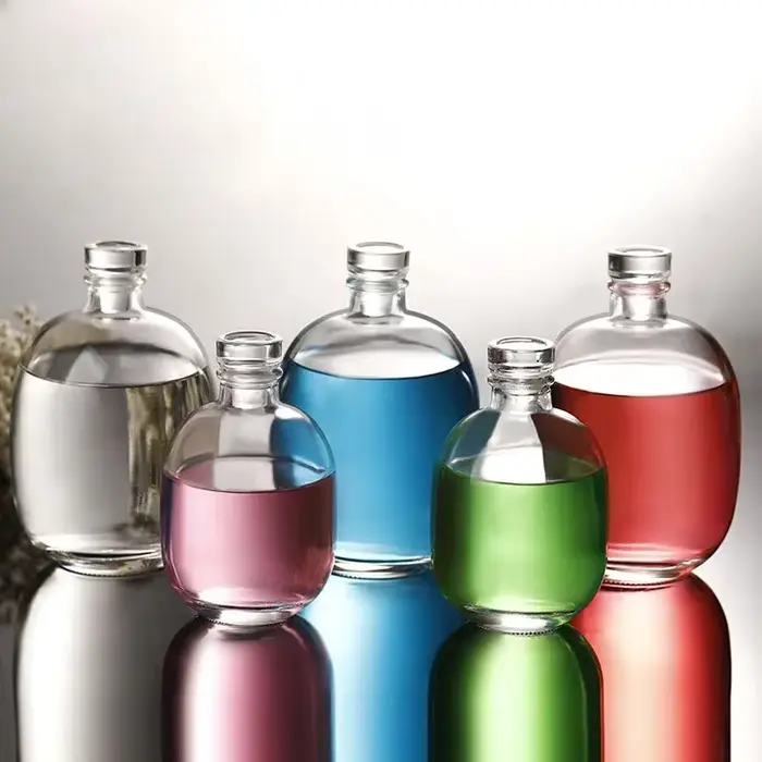 Carafe à vin en verre transparent/mat pour fête classique