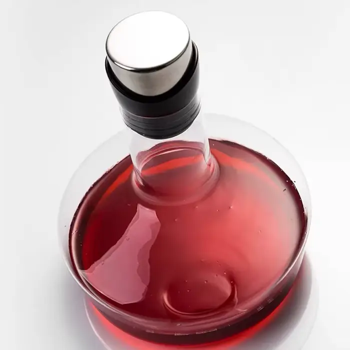 Décanteur à vin en verre cristal transparent sans plomb