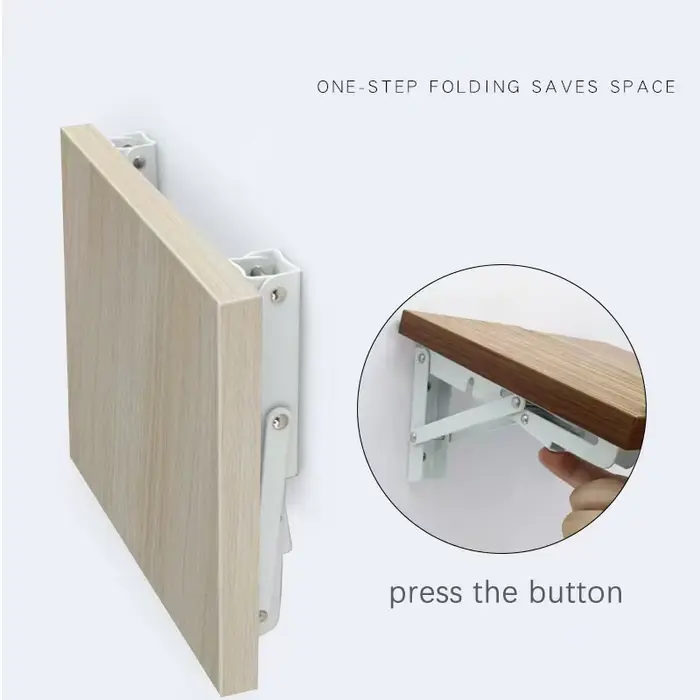 Supports d'étagère pliables blancs de 6 pouces