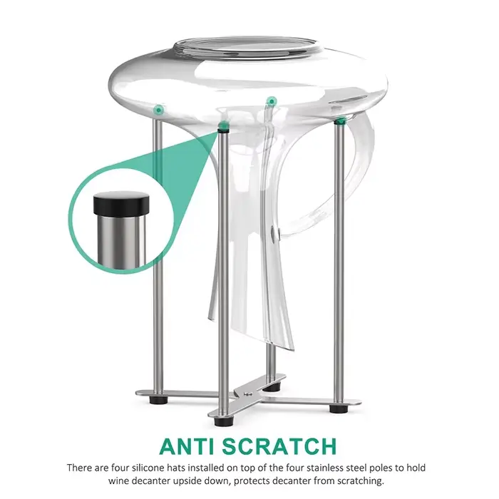 Égouttoir à bouteilles de vin pliable multifonctionnel