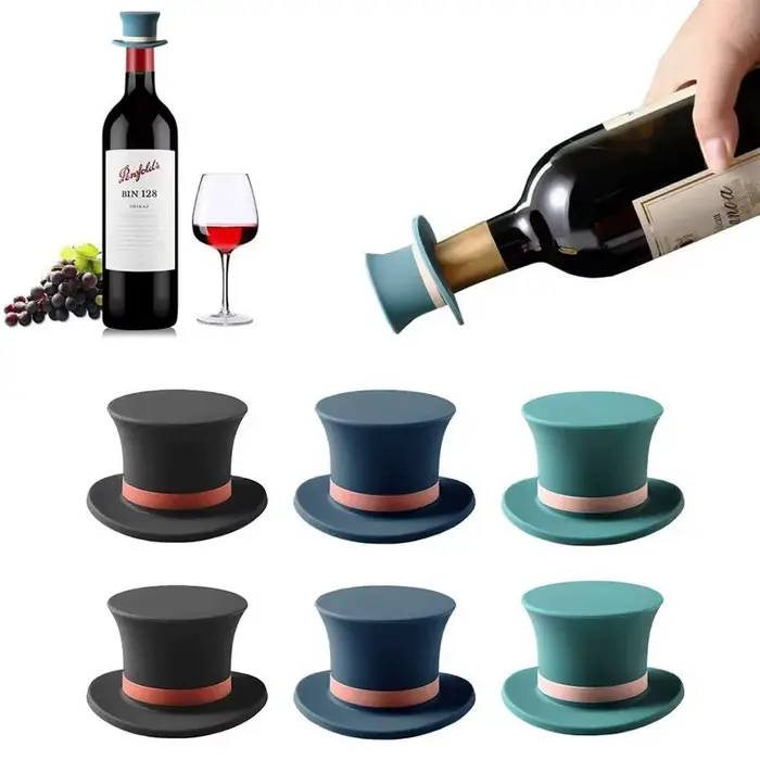 Bouchon de bouteille de vin en Silicone