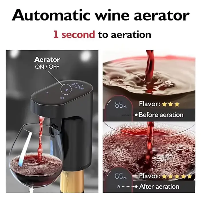 Ensemble de carafe à vin électrique