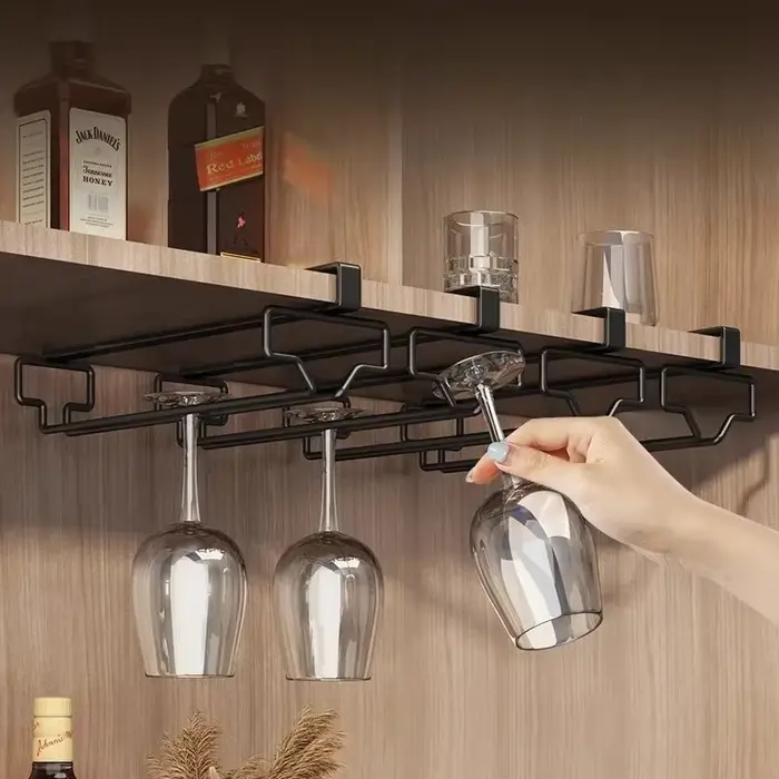 Support de verre à vin suspendu sans poinçon