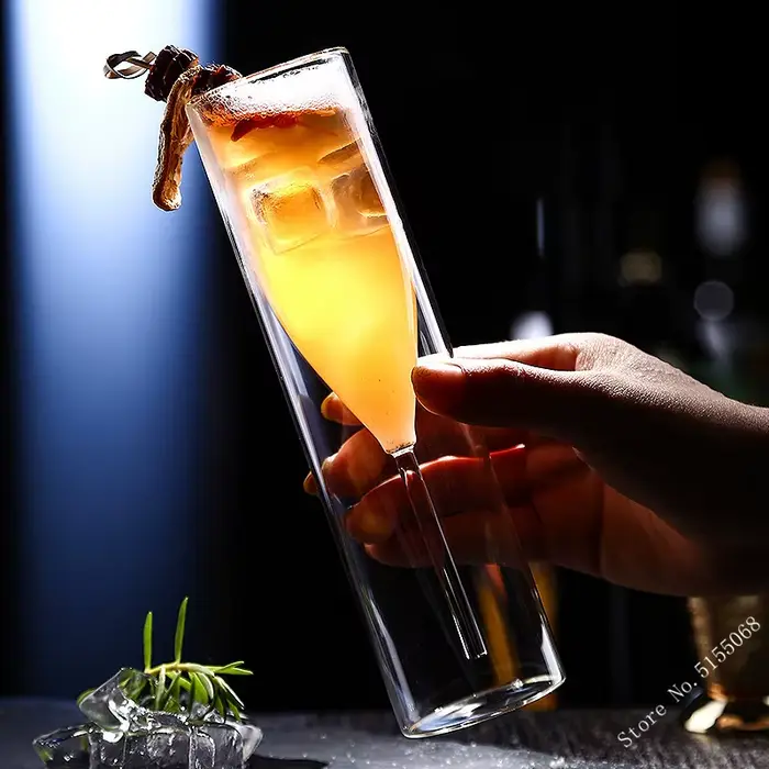Flûte à Champagne en verre à Double paroi de 150ml