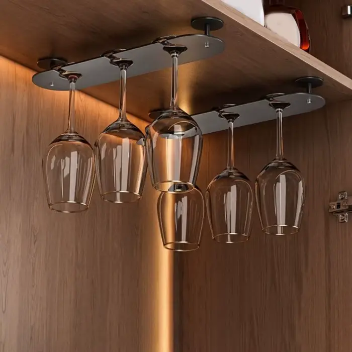 Support à verres à vin inversés 2/3/4 emplacements en aluminium