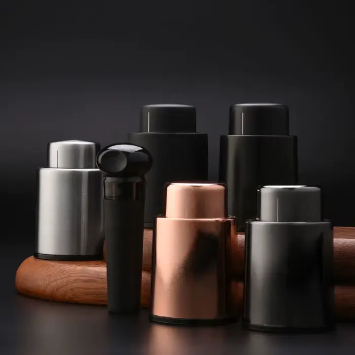 Bouchon de bouteille de vin sous vide en acier inoxydable