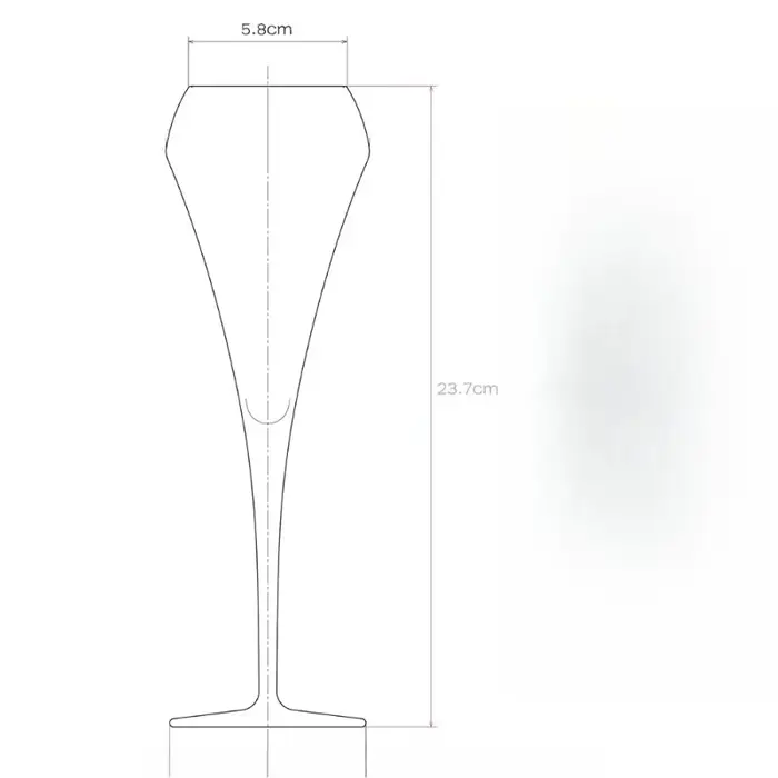 Flûtes à champagne en cristal