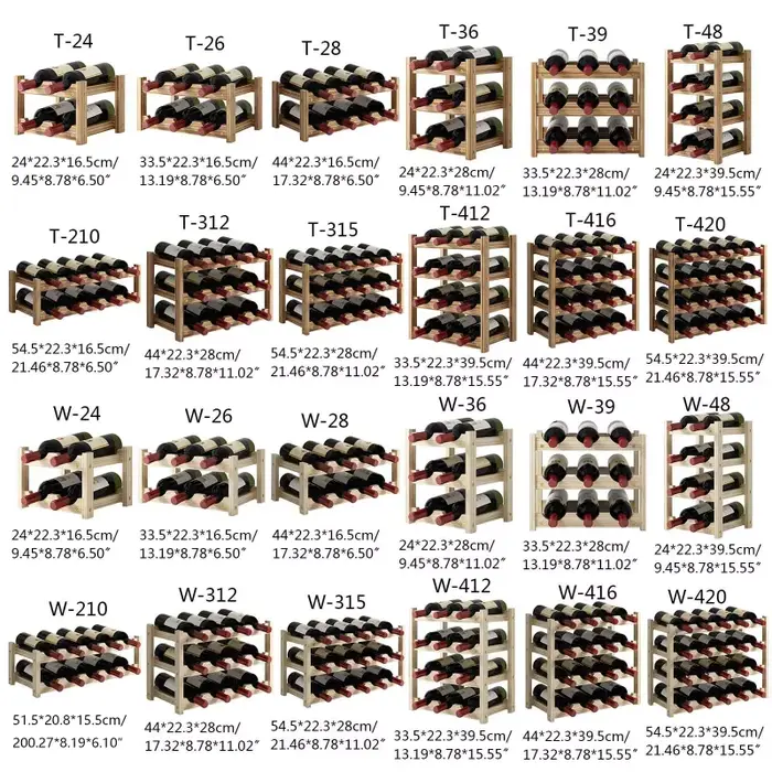 Étagère à bouteilles de vin rouge, présentoir mural en bois, 29EF