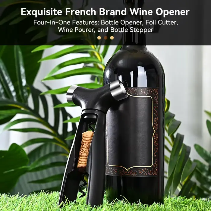 Tire-Bouchon à Vin 4 en 1 Multifonction