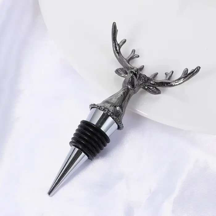 Bouchon de bouteille de vin en forme de tête de cerf