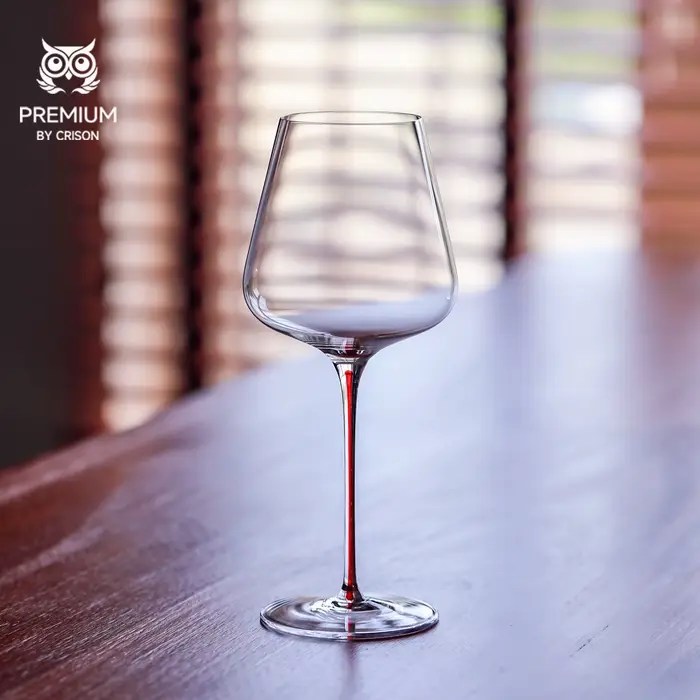 CRISON Verre à vin rouge ultra fin haut de gamme fait à la main pour un usage domestique