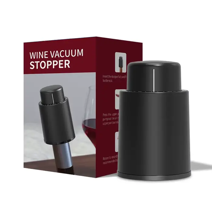Bouchon de bouteille de vin sous vide en acier inoxydable