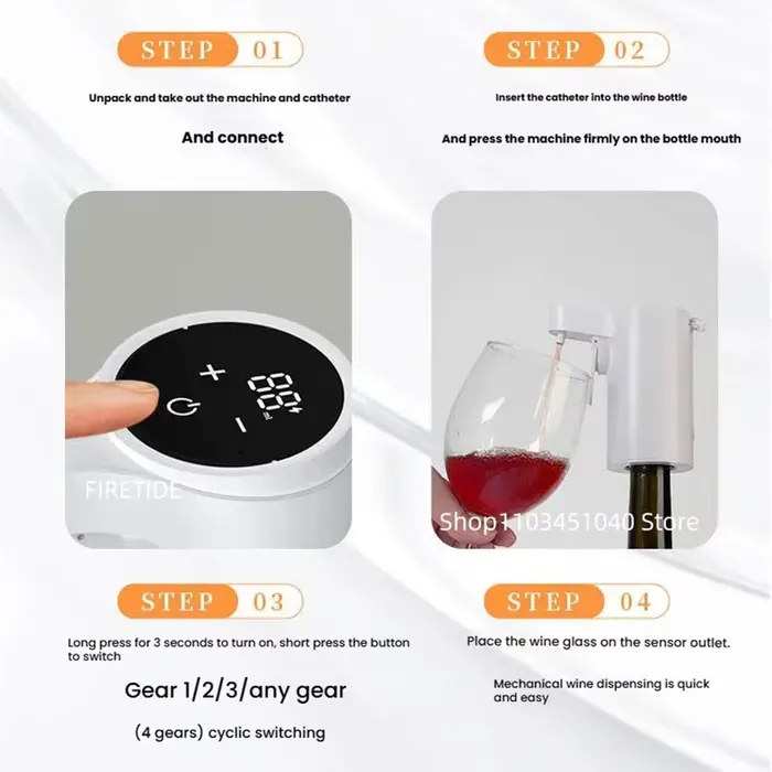 Distributeur de vin extracteur de vin à écran tactile Intelligent adapté à différents types de bouteilles de vin