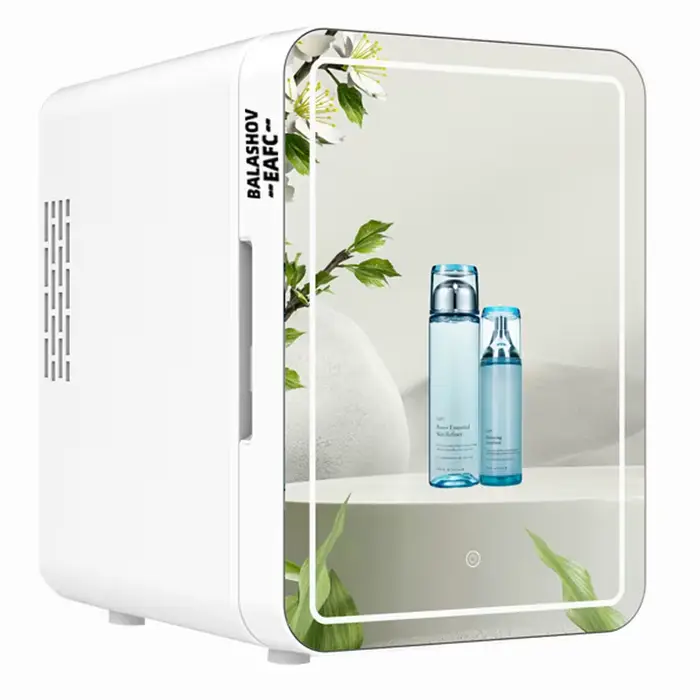 Mini réfrigérateur de maquillage 4L avec miroir lumineux LED