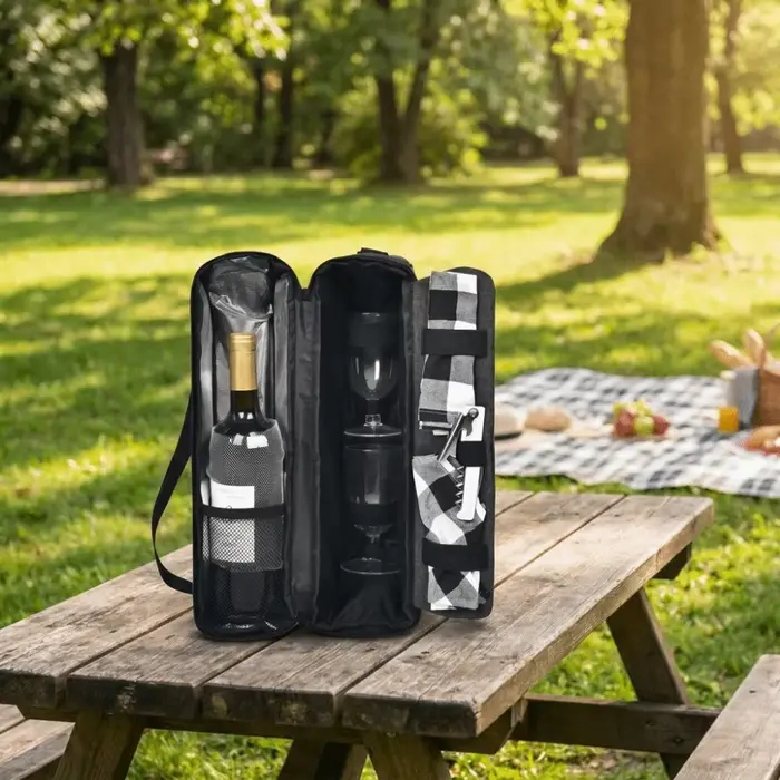 Sac isotherme à vin grande capacité avec poignée