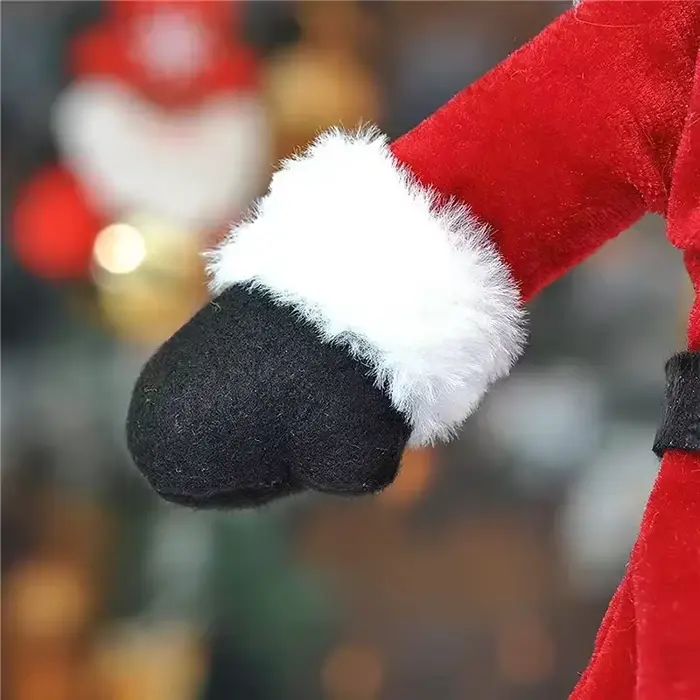 Ensemble de bouteilles de vin de noël créatif