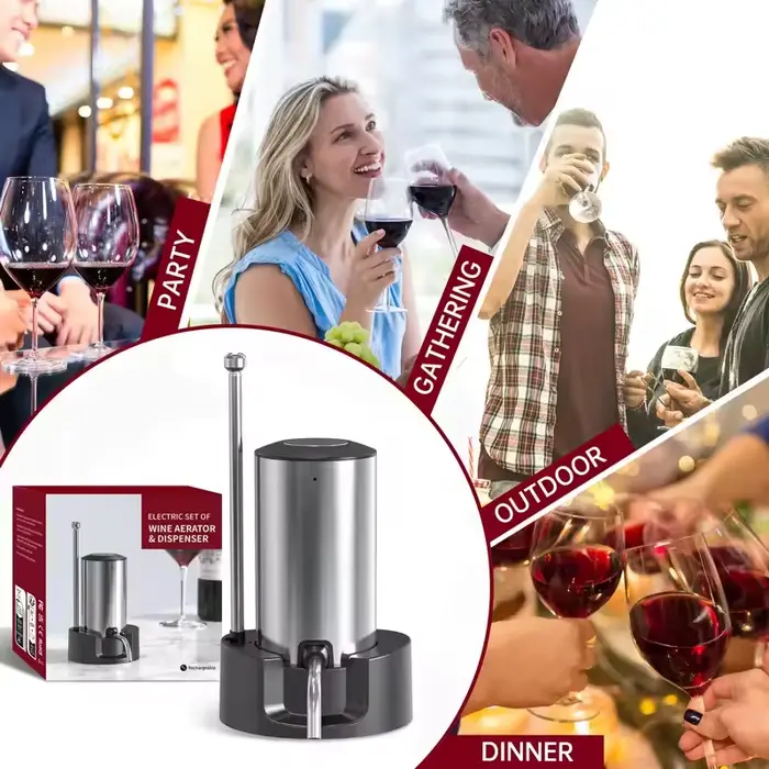 Aérateur et distributeur de vin électrique Intelligent