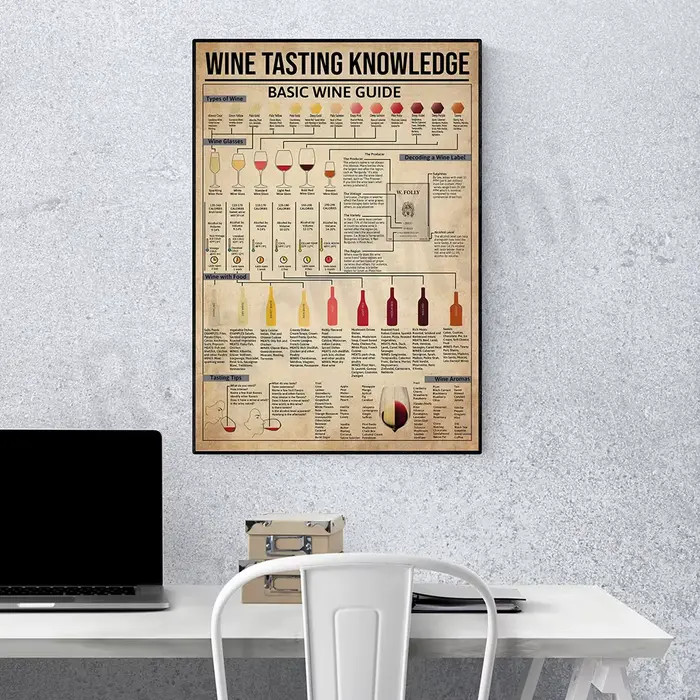 Peinture sur toile de connaissance de dégustation de vin